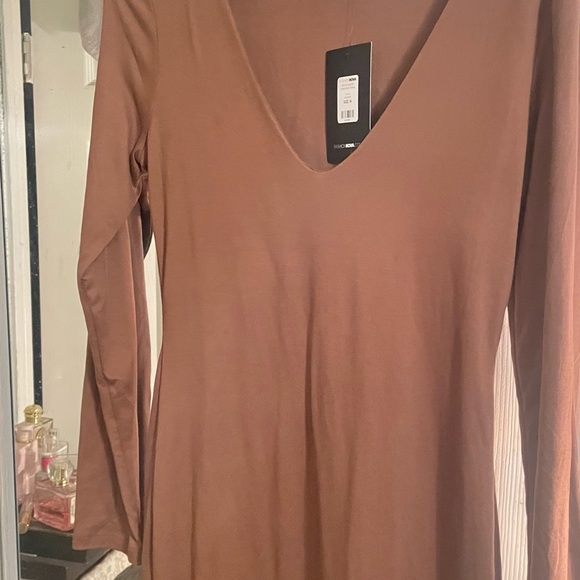 Fashion Nova Brown Long Sleeve Dress - Picture 3 of 5